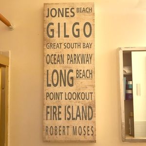 Coastal, Long Island Beach Signage